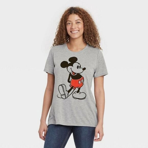 Mickey Mouse Kick Short Sleeve Graphic T-Shirt Top - Picture 1 of 3